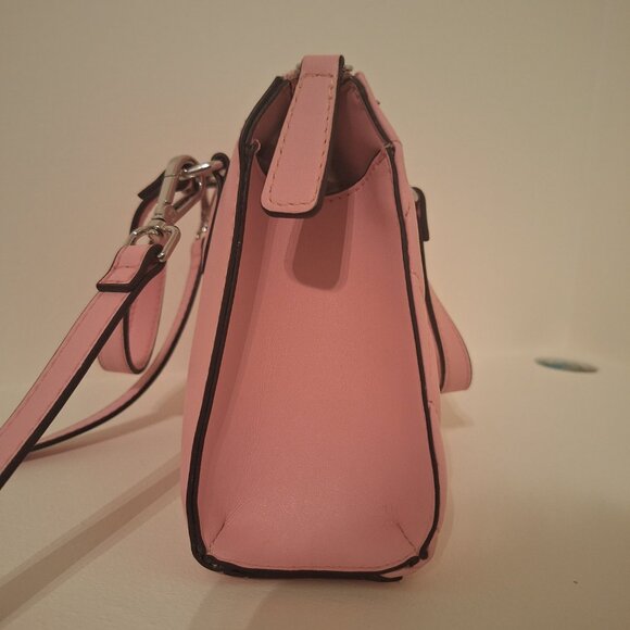 GUESS Pink Quilted Handbag with Silver-Tone Hardware - Picture 7 of 11